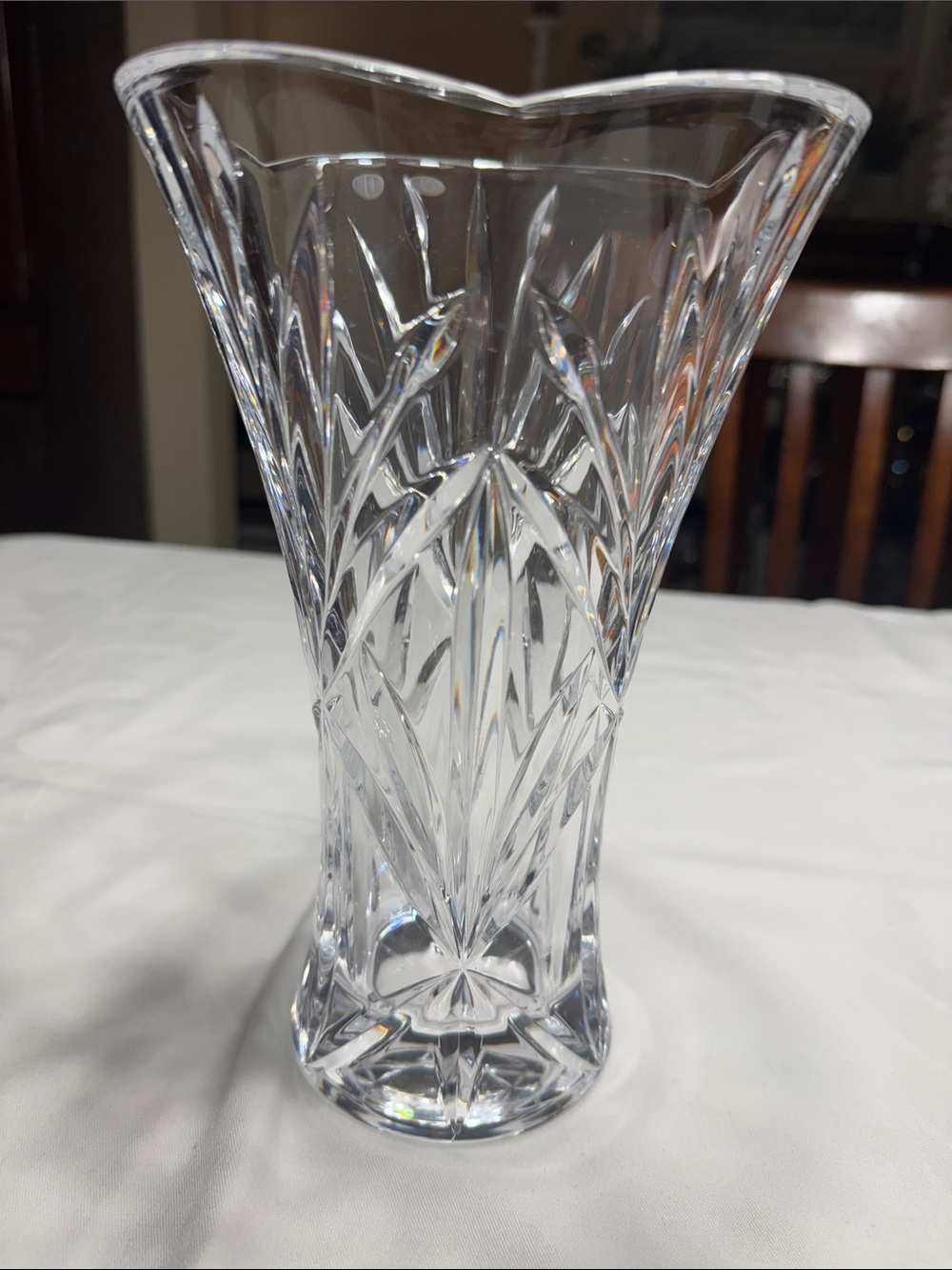 NWOB Lenox “Meadow” crystal  vase. 9 1/2” tall - Picture 2 of 7